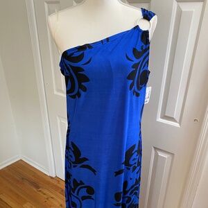 One shoulder maxi dress